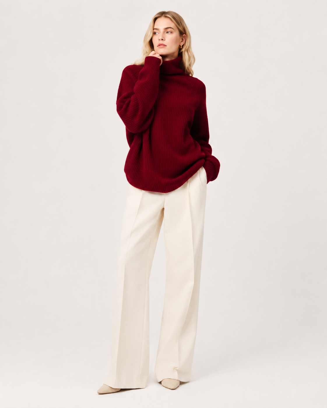 Classic Red Knit Jumper