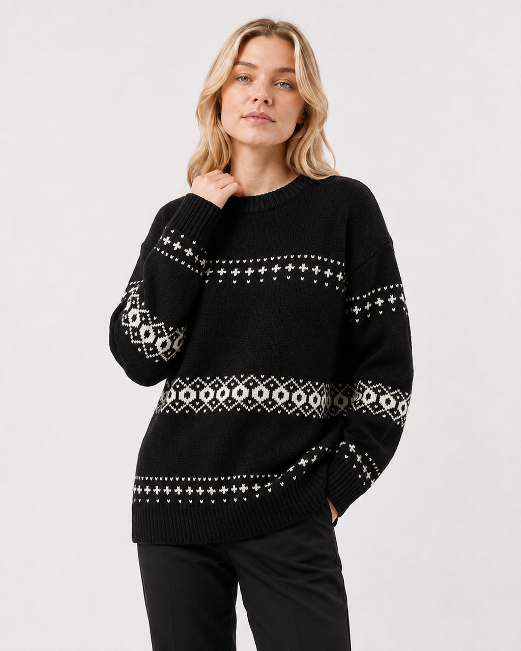 Fair-Isle Crew-Neck Jumper