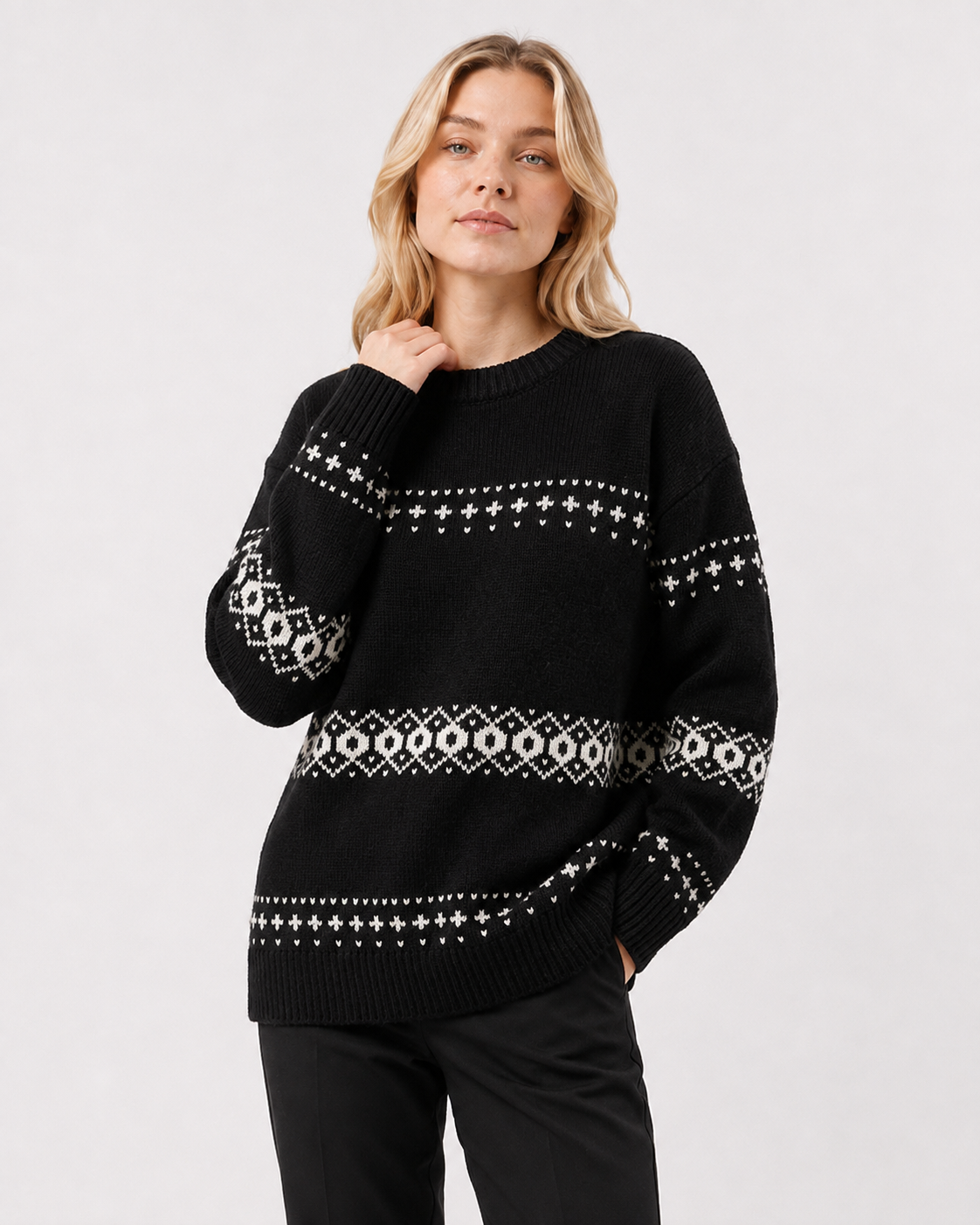 Fair-Isle Crew-Neck Jumper