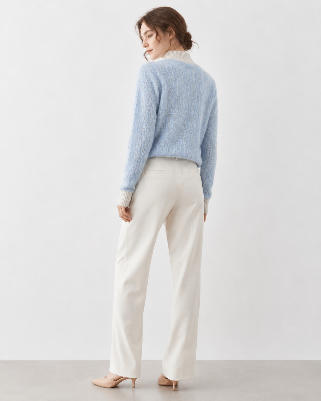 Brushed Mock-Neck Jumper