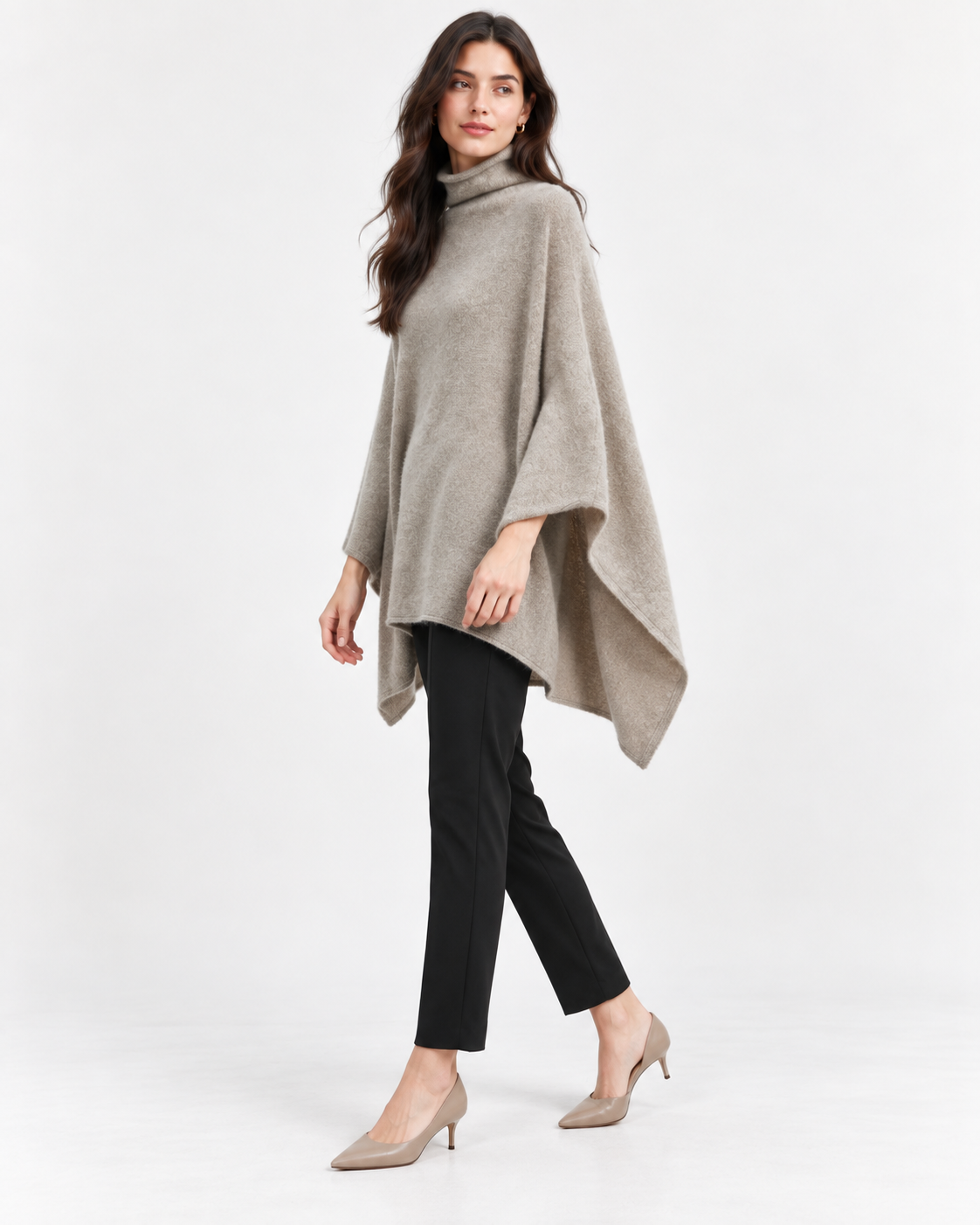 Sleeveless Mid-Length Cape