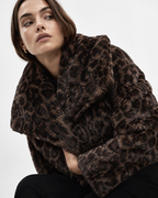 Plum Plush Longline Coat
