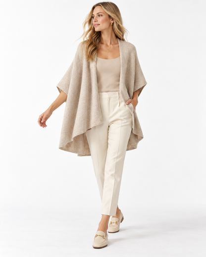 Batwing-Sleeve Cardigan