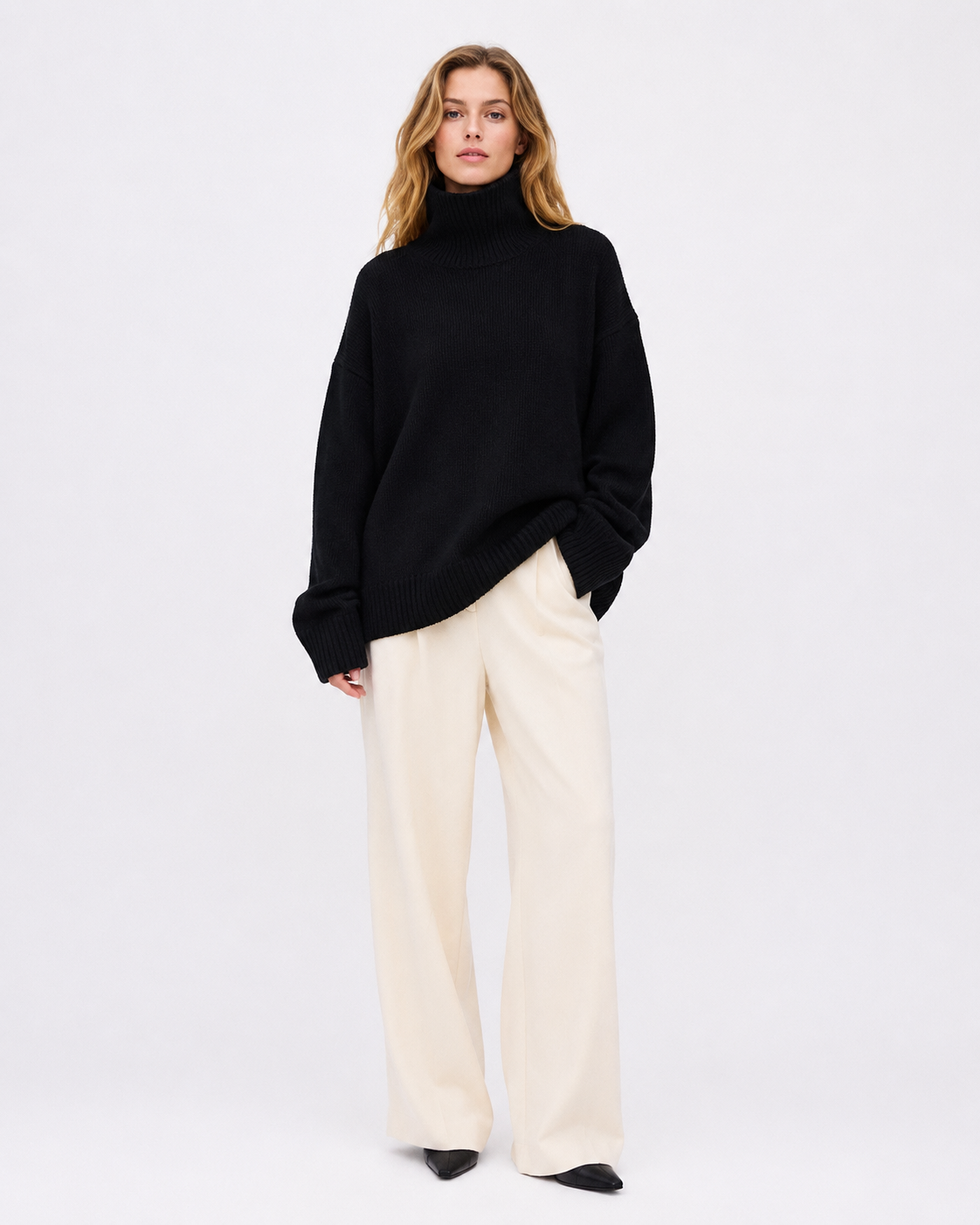 Oversized Roll-Neck Jumper