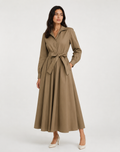 Collared V-Neck Maxi Dress