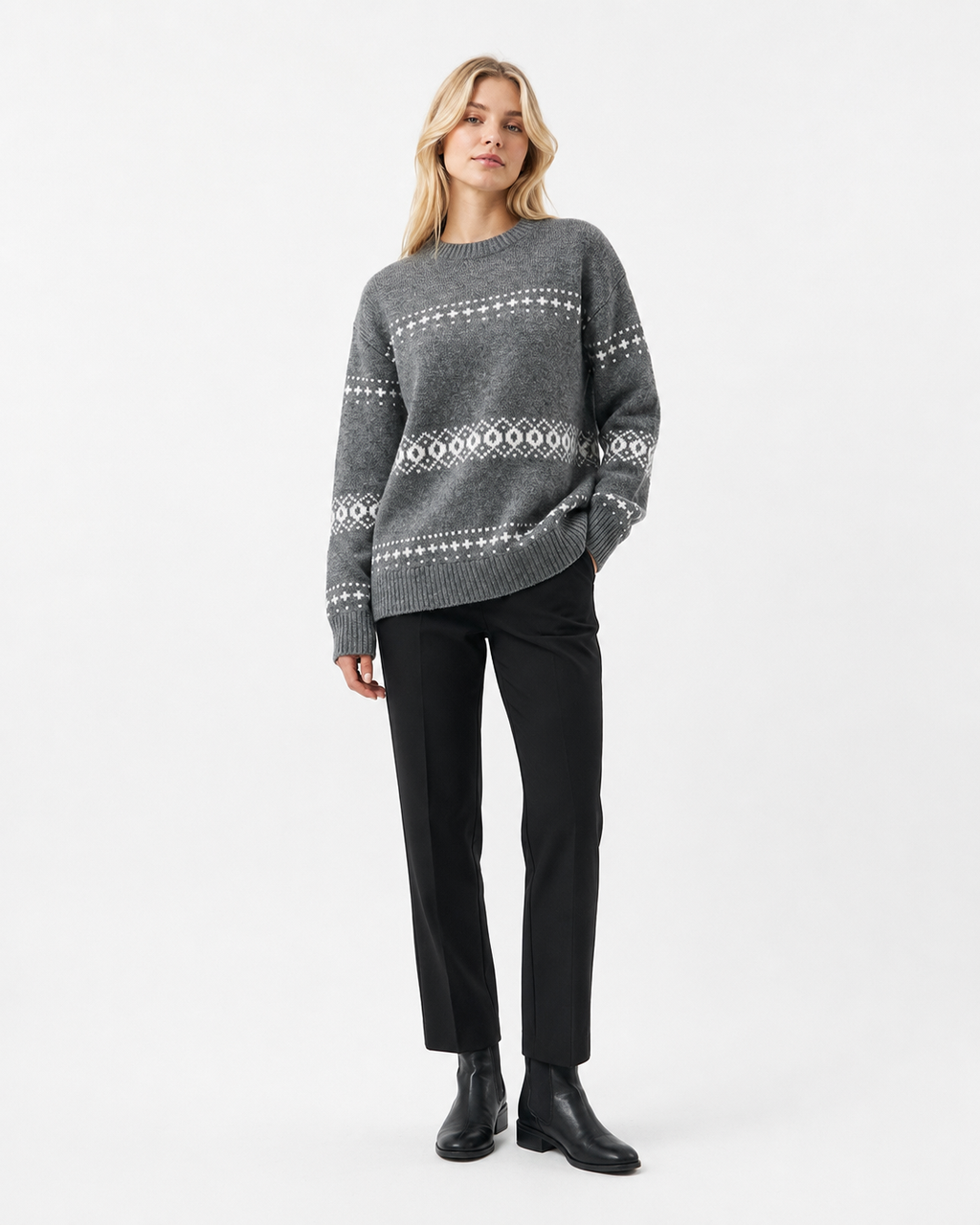 Fair-Isle Crew-Neck Jumper