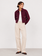 Collared Zip-Front Jacket