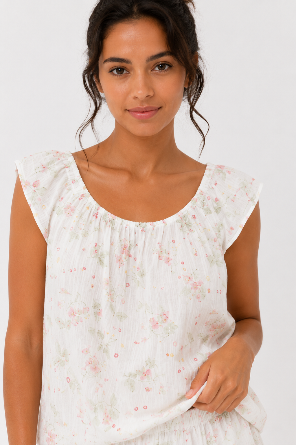 Off-Shoulder Blouse and Skort Co-Ord Set