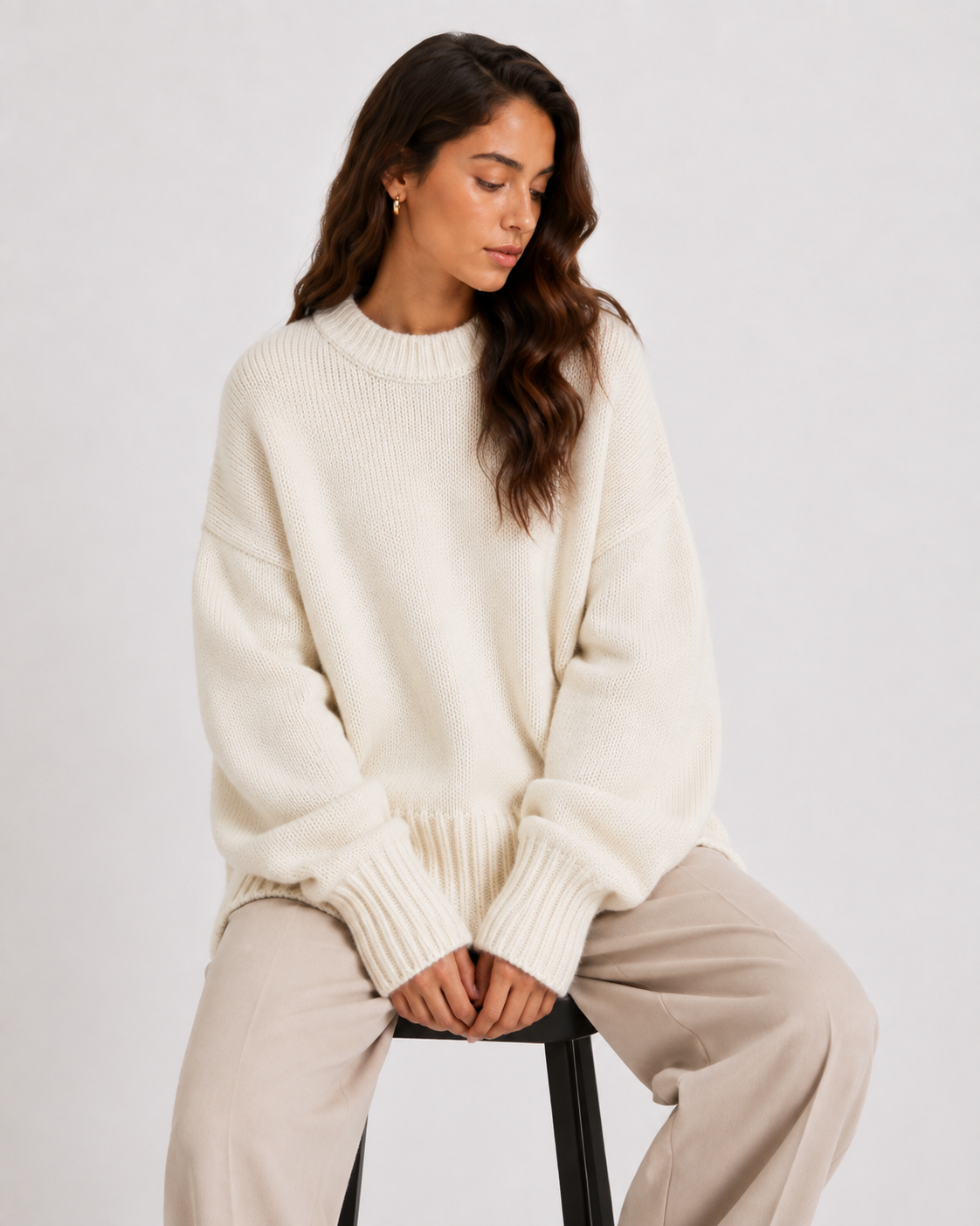 Relaxed Crew-Neck Jumper