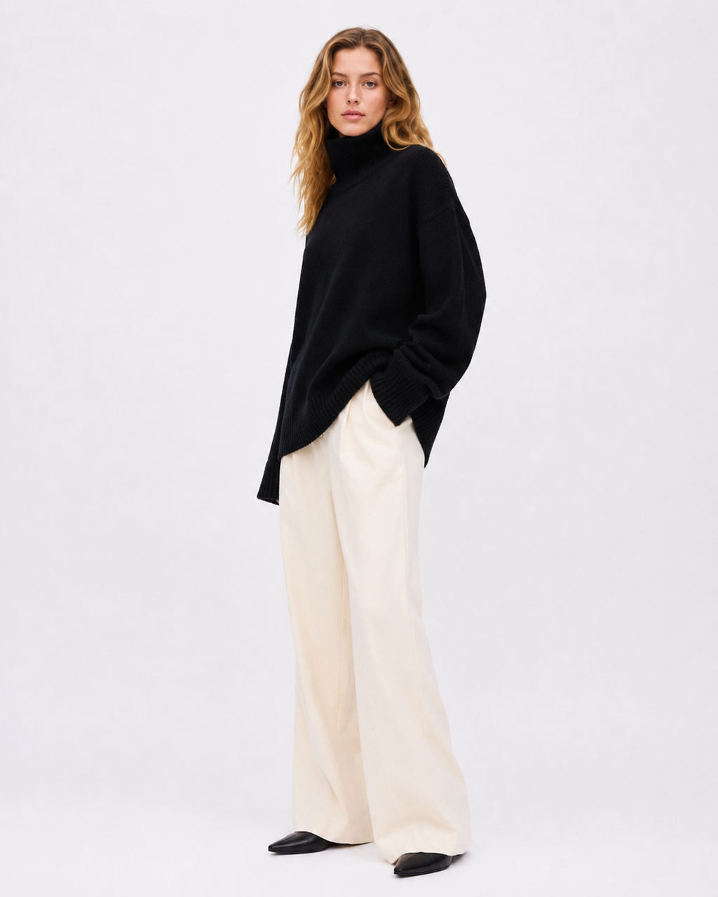 Oversized Roll-Neck Jumper