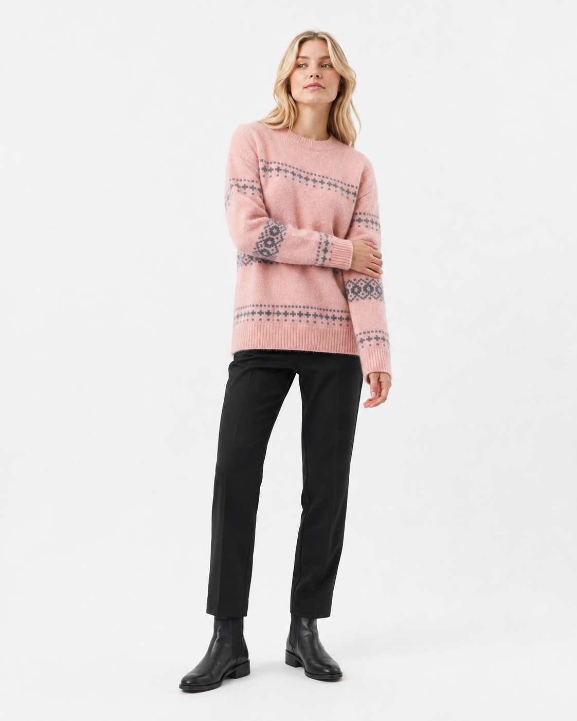Fair-Isle Crew-Neck Jumper