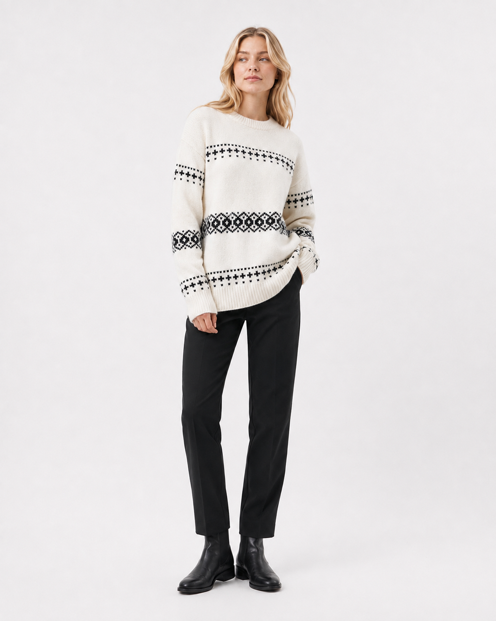 Fair-Isle Crew-Neck Jumper