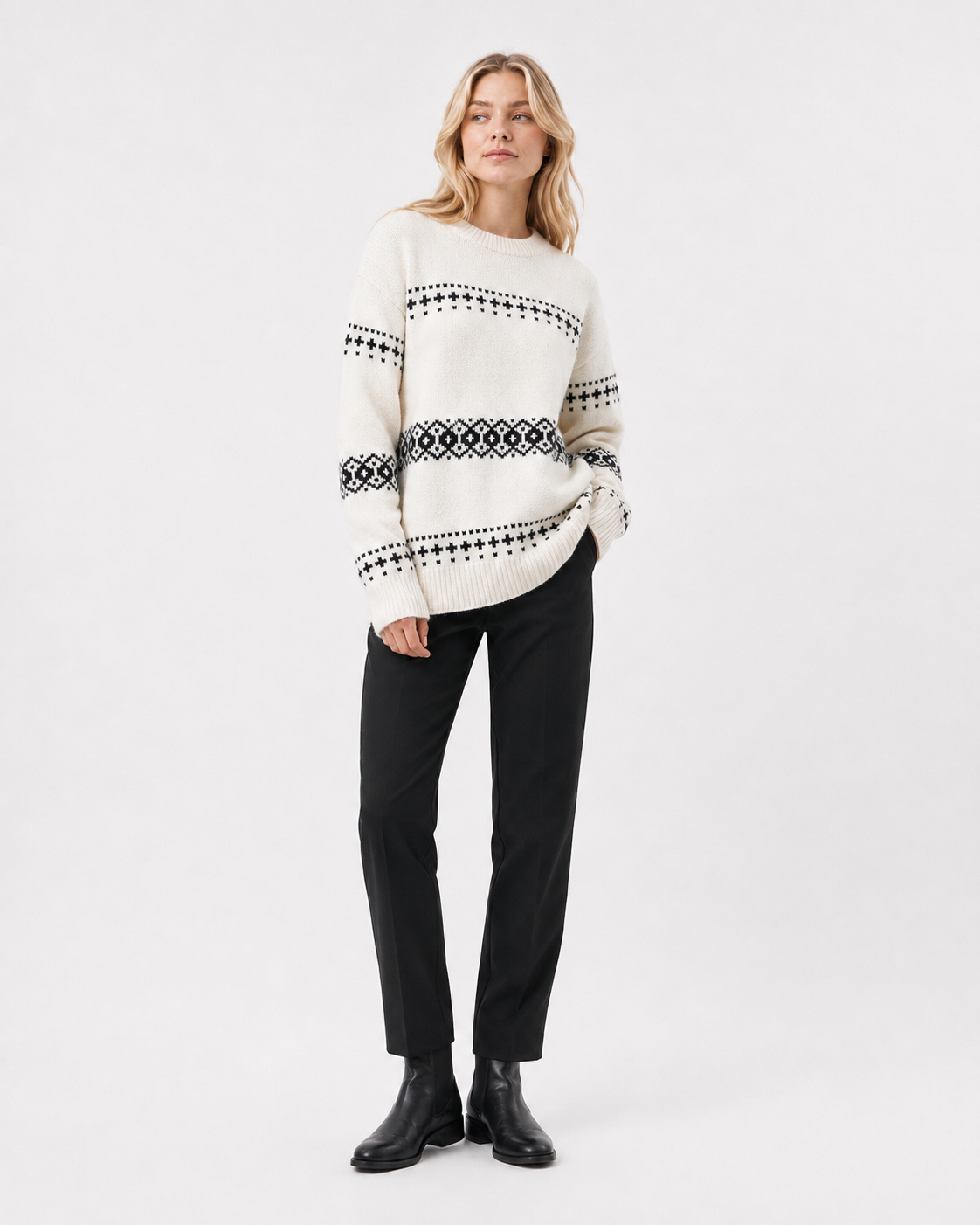 Fair-Isle Crew-Neck Jumper