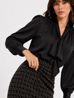 High-Waist Plaid Pencil Midi Skirt