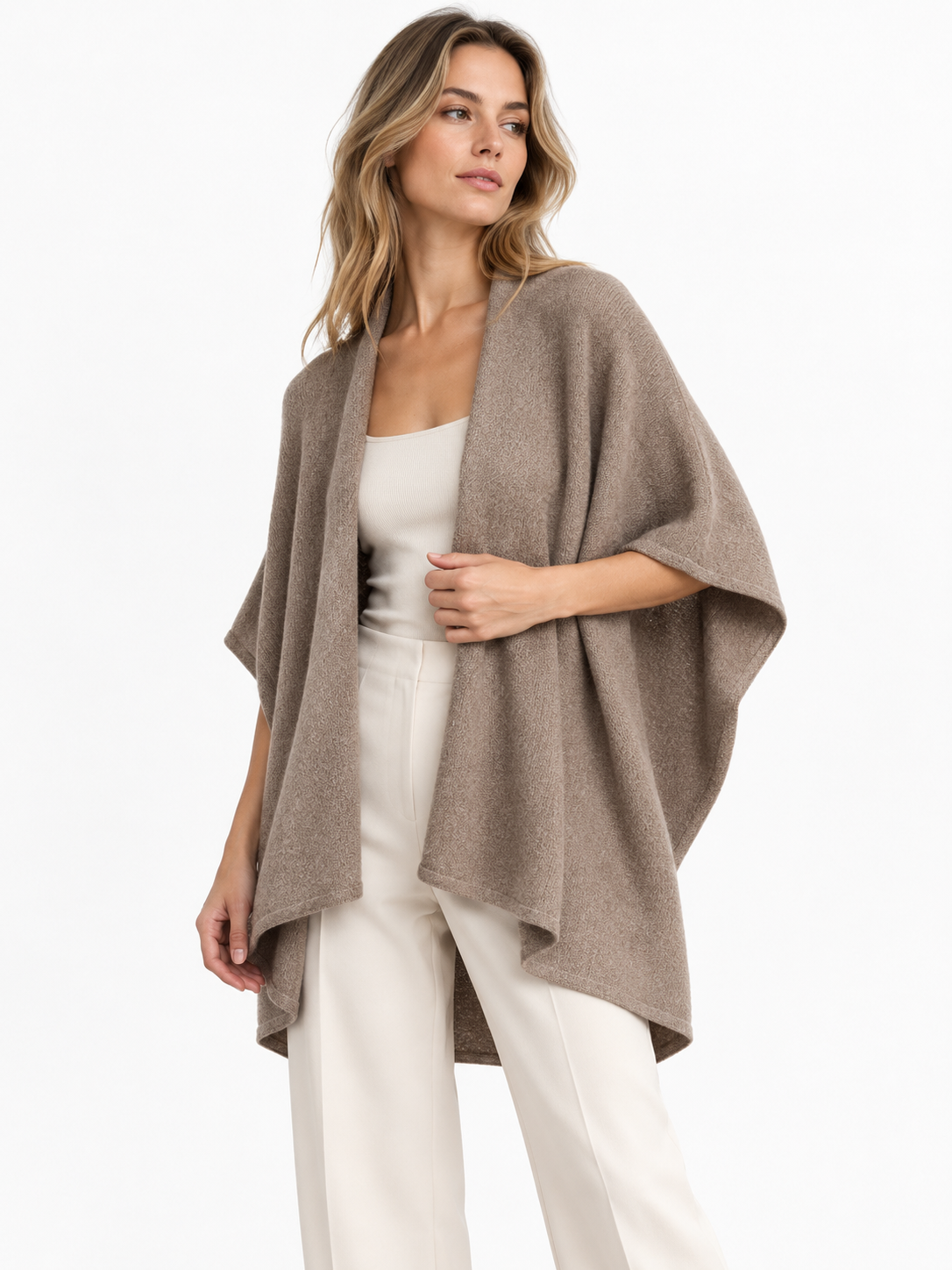 Batwing-Sleeve Cardigan