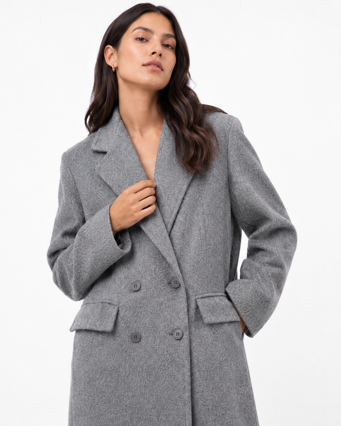 Double-Breasted Longline Coat