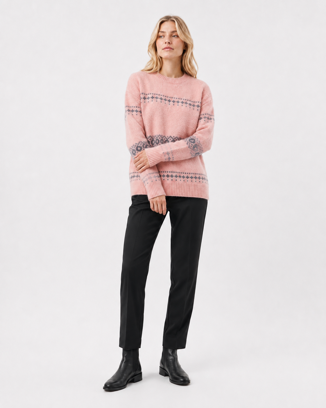 Fair-Isle Crew-Neck Jumper