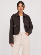 Collared Zip-Front Jacket