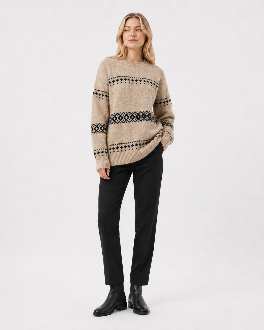 Fair-Isle Crew-Neck Jumper