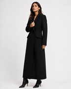 Single-Button High-Collar Coat