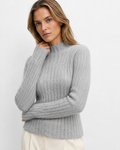 Half-High-Neck Knit Jumper