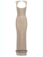 Sheer Embellished Maxi Dress