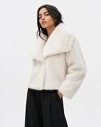 Plum Plush Longline Coat