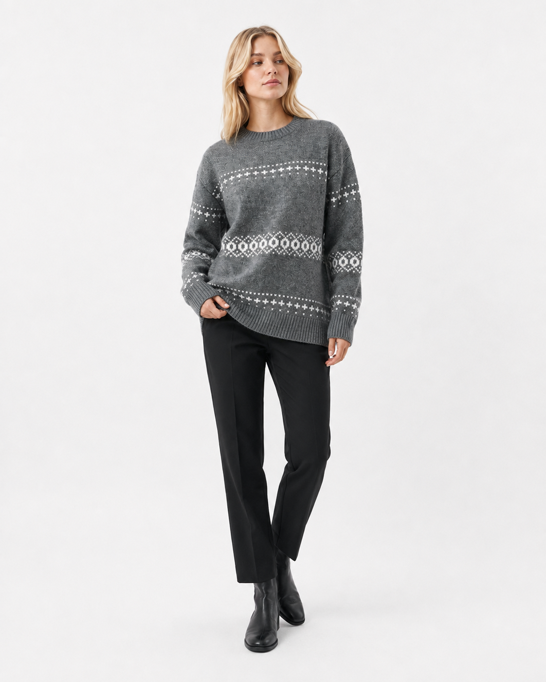 Fair-Isle Crew-Neck Jumper