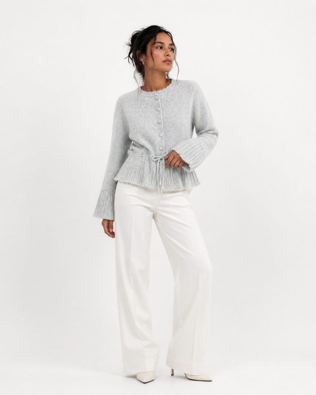 Drawstring Knit Jacket