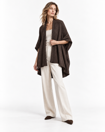 Batwing-Sleeve Cardigan