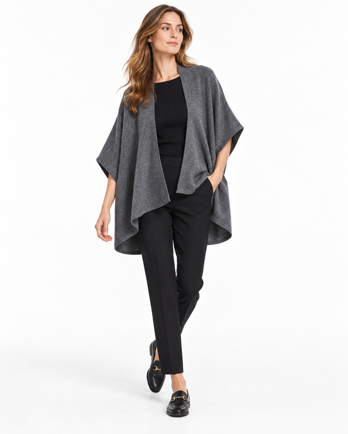 Batwing-Sleeve Cardigan