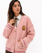 Embroidered V-Neck Cardigan