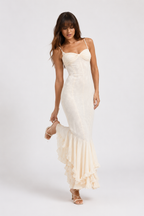 Ruched Sweetheart Mermaid Maxi Dress