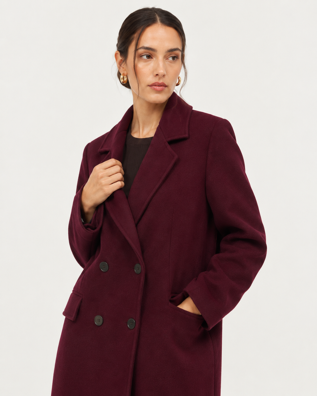 Double-Breasted Longline Coat
