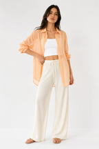 Sheer Organza Relaxed Shirt