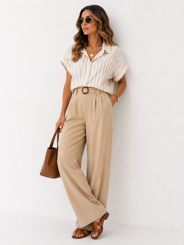 Short Sleeve Striped Shirt