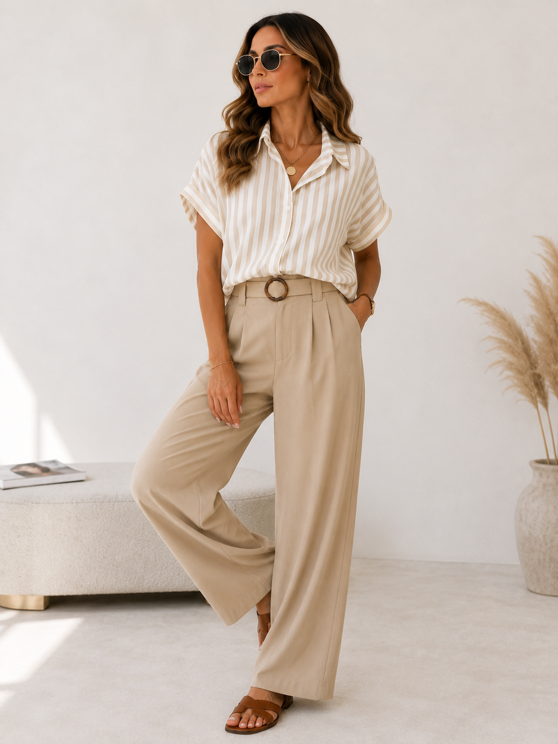 Short Sleeve Striped Shirt