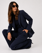 Relaxed Double-Breasted Oversized Blazer