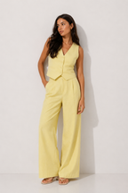 Cropped Halter & Wide-Leg Set