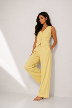 Cropped Halter & Wide-Leg Set