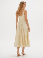 Floral Corset-Style Maxi Dress