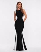 Jewelled V-Neck Sleeveless Maxi Dress