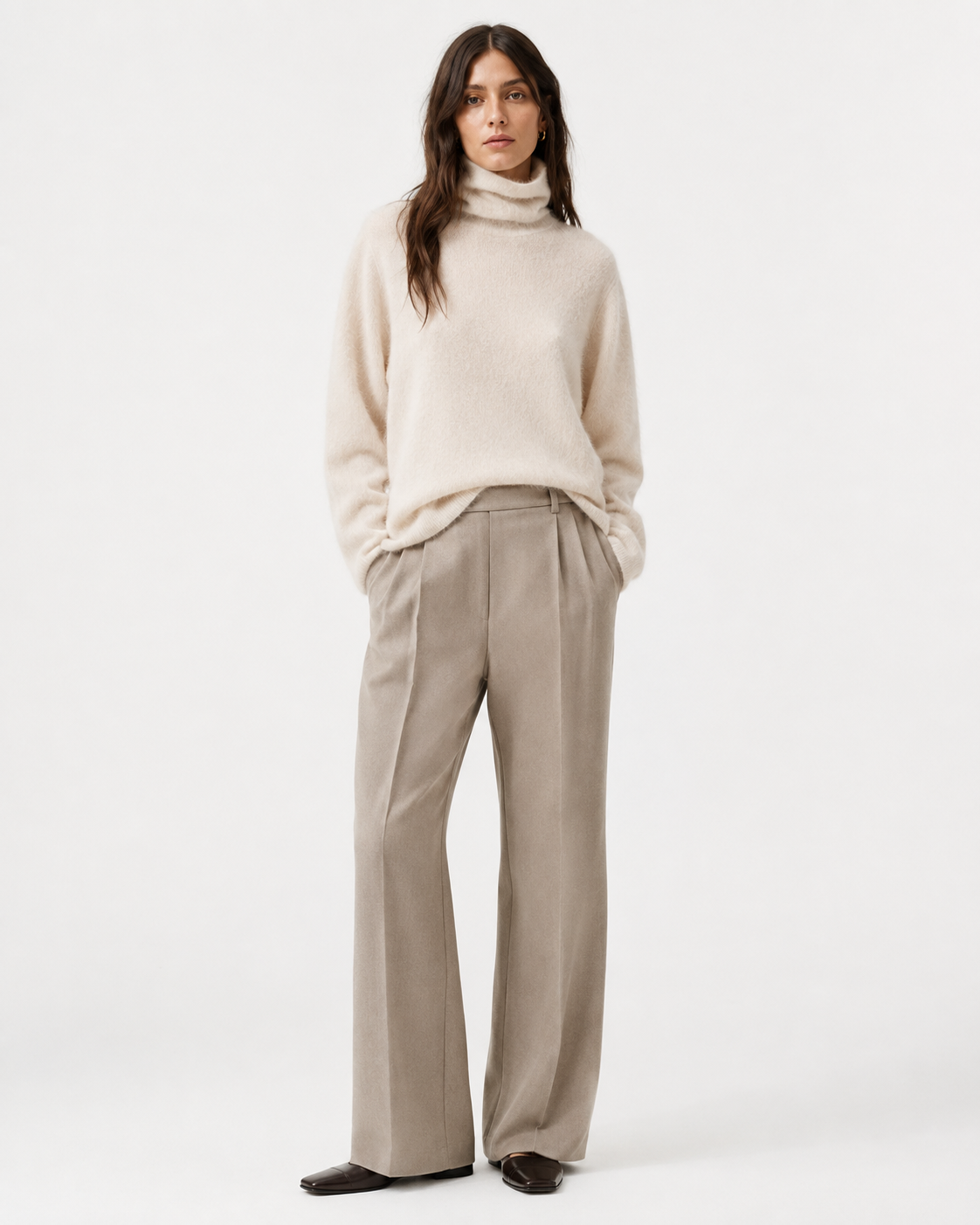 Brushed High-Neck Jumper