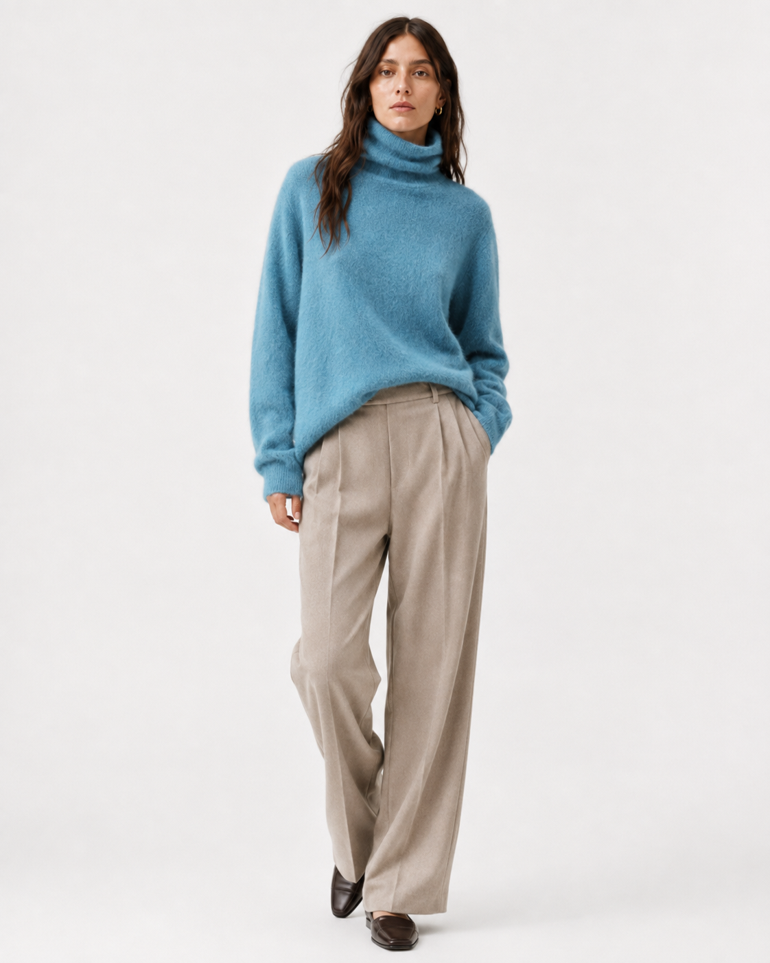 Brushed High-Neck Jumper