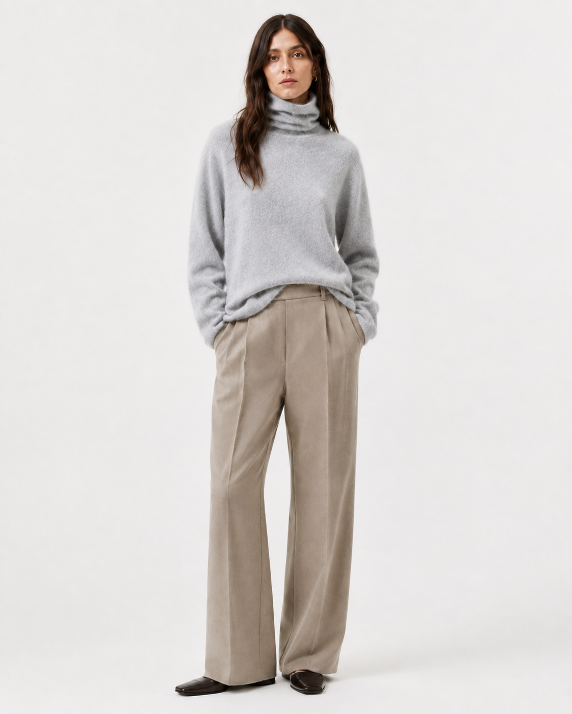 Brushed High-Neck Jumper