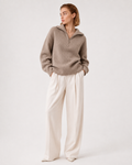 Half-Zip Collared Jumper