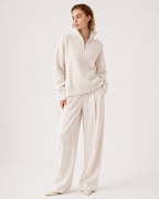 Half-Zip Collared Jumper