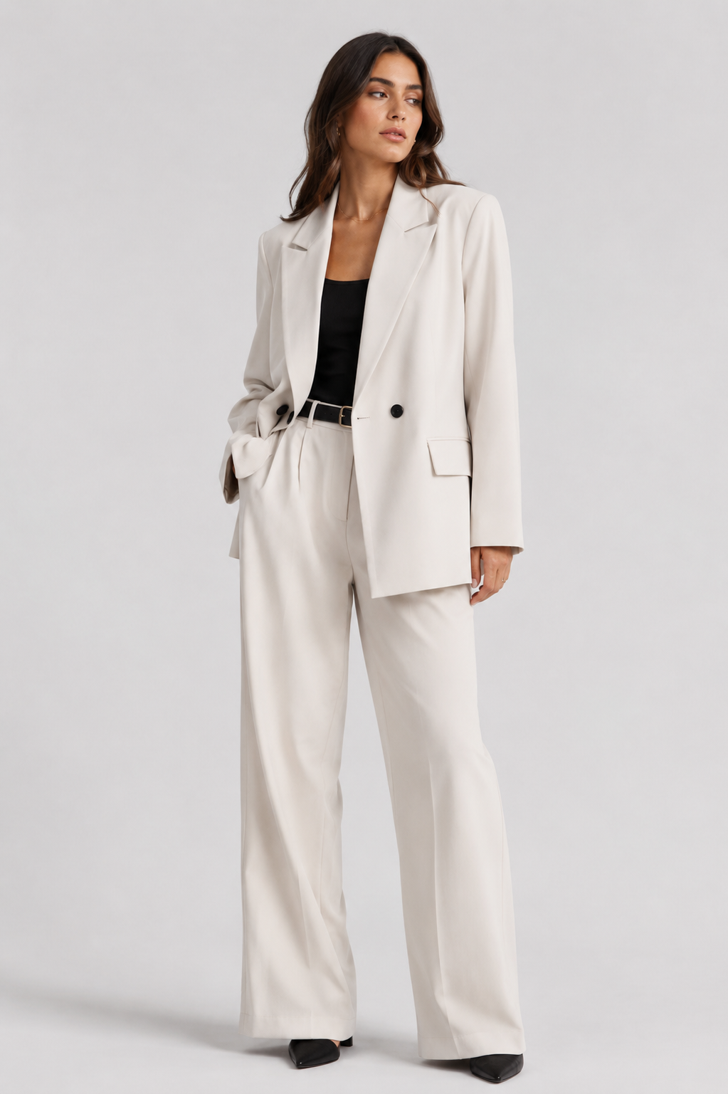 Oversized Double-Breasted Blazer