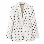 Polka-Dot Tailored Blazer