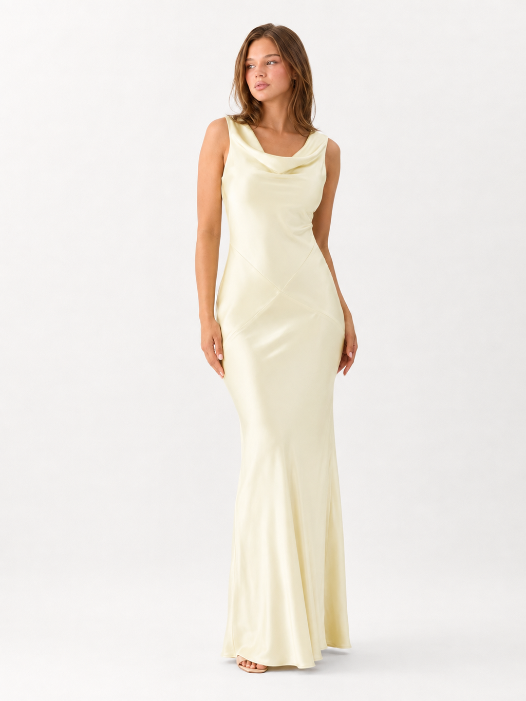 Soft Drape Neck Maxi Dress